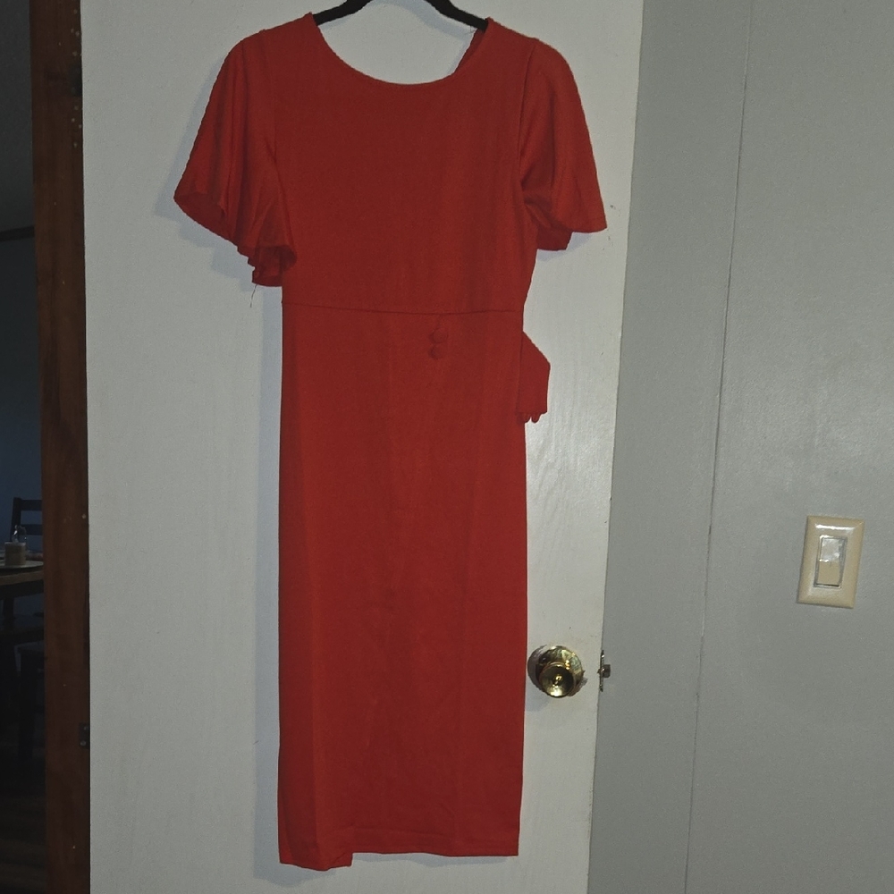Elegant Red Women's Dress
